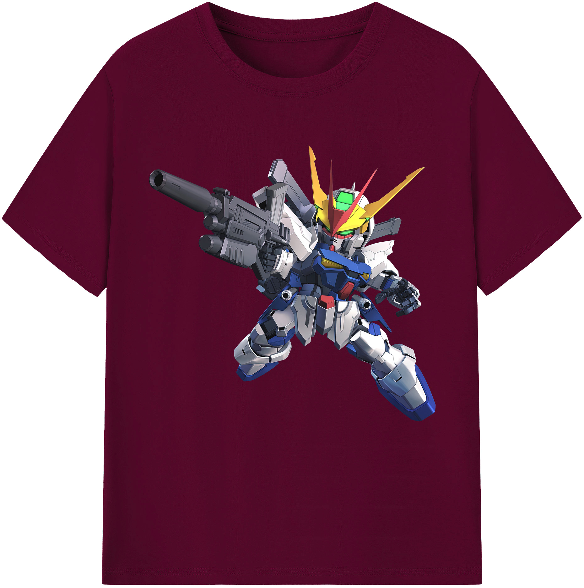 （画像用） 機動戦士ガンダム Mobile Suit Gundam レディースカジュアルプリントTシャツ（綿100％）